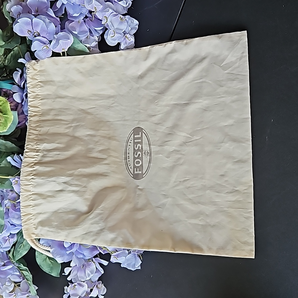 Fossil Cloth Storage Bag With Drawstring Closure - image 1